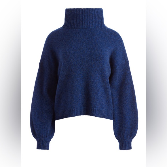 Alice + Olivia - Franklyn Turtleneck Pullover in Navy Multi - Picture 6 of 14